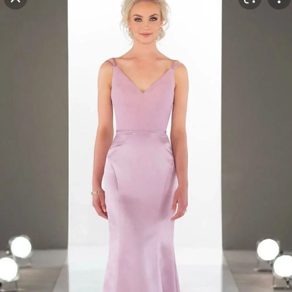 Sorella Vita Rosewater Blush Pink Style 9206 Maxi Dress Sz 14